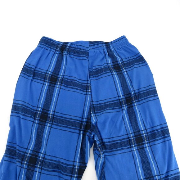 Perry Ellis Men's Plaid Blue Sleep Pajama Pants Large Drawstring Waist NWT $44 - Picture 4 of 6